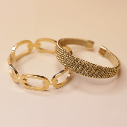 Mesh & Chain Duo Bracelet