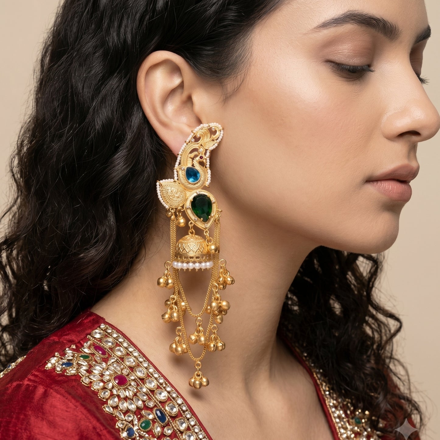 Mayura Heritage Cascade Earrings