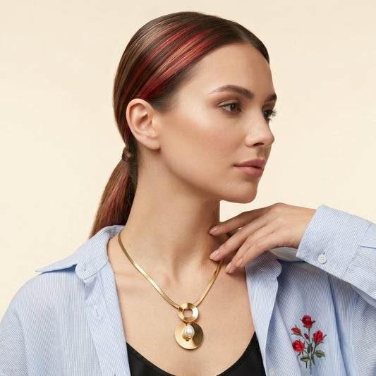 Pearl Halo Neck Chain