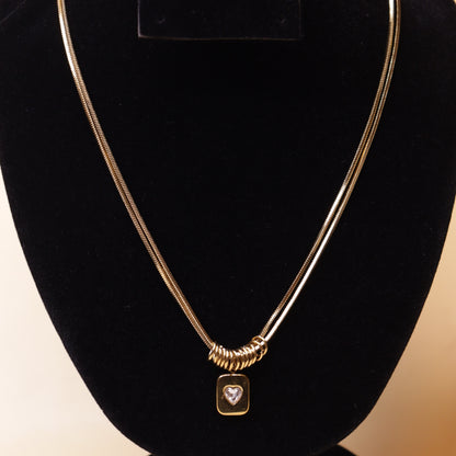 Golden Love Charm Neck Chain