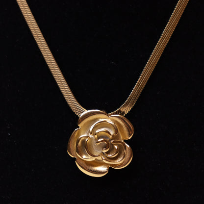Gold-Tone Rose Neck Chain