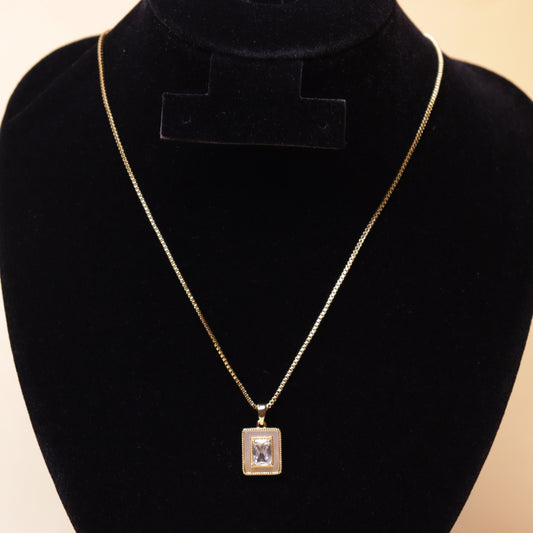 Vintage Deco Crystal Neck Chain