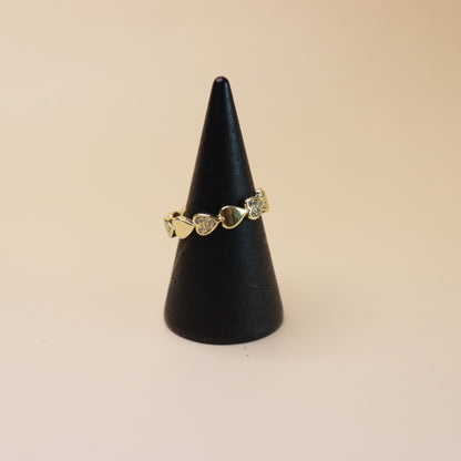 Interlocking Heart Ring
