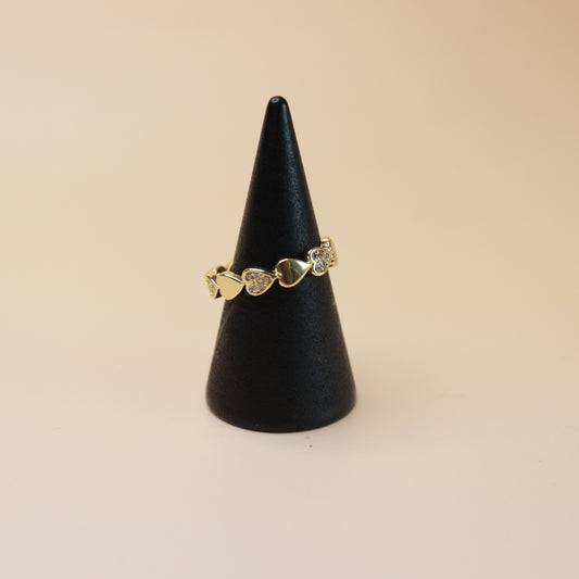 Interlocking Heart Ring