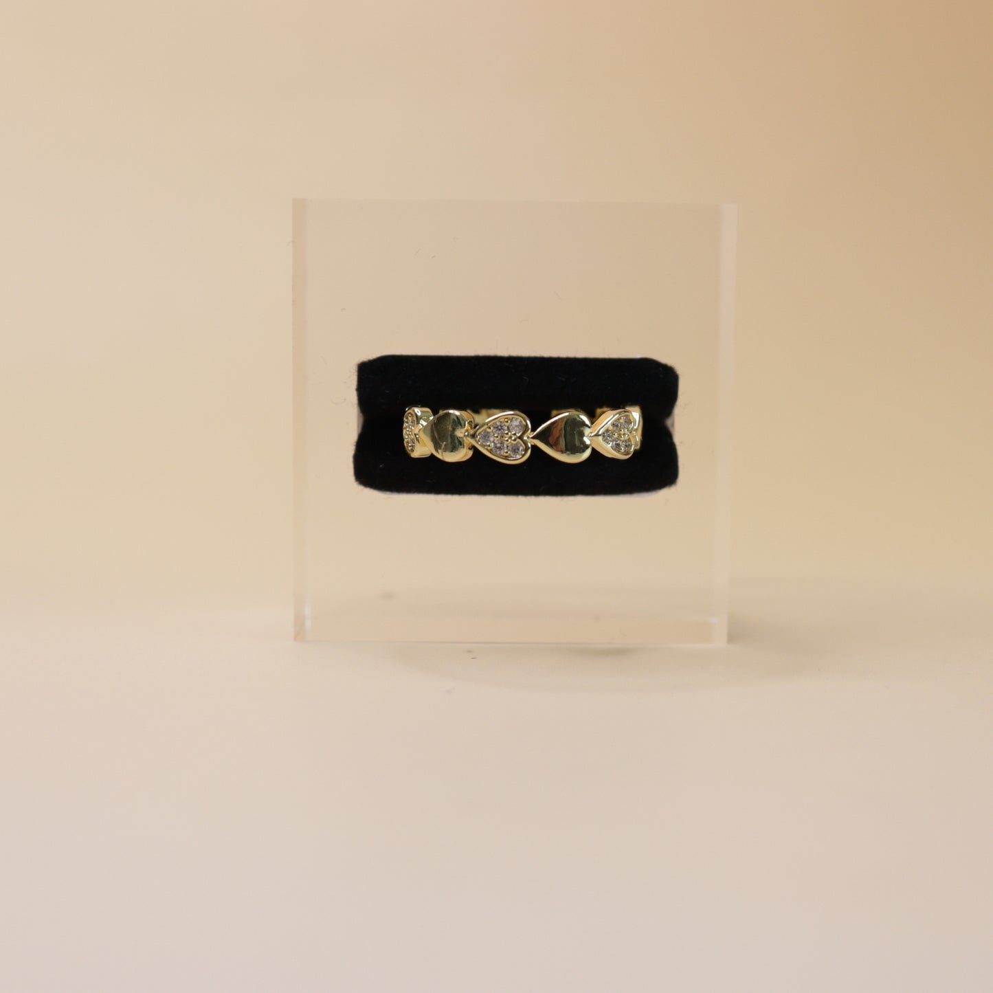 Interlocking Heart Ring