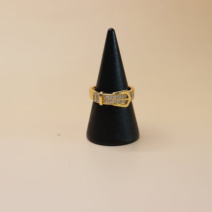 Crystal Buckle Ring