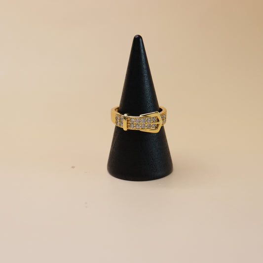 Crystal Buckle Ring