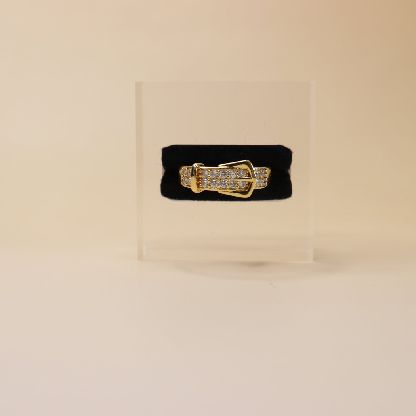 Crystal Buckle Ring