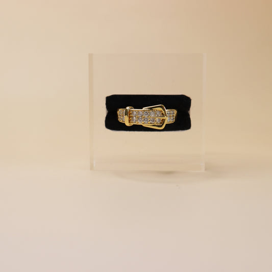 Crystal Buckle Ring