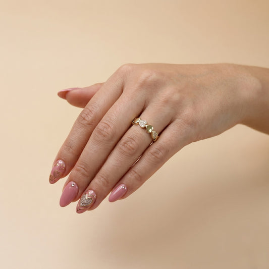 Interlocking Heart Ring