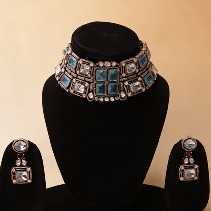 Lazawal Blue Crystal Set