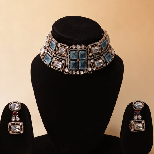 Lazawal Blue Crystal Set