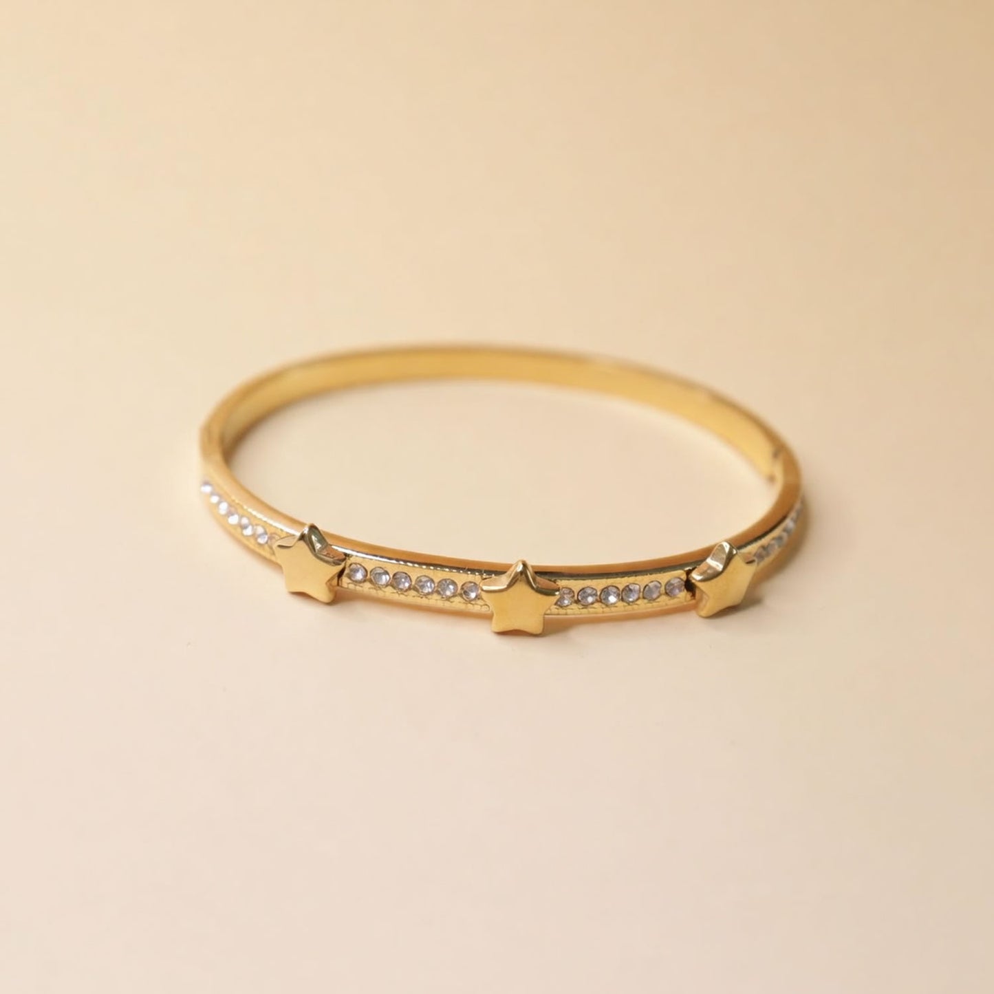 Gold Star Crystal Bracelet Stack