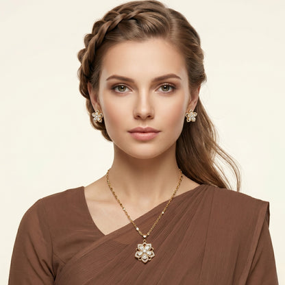 Golden Petal Charm Set