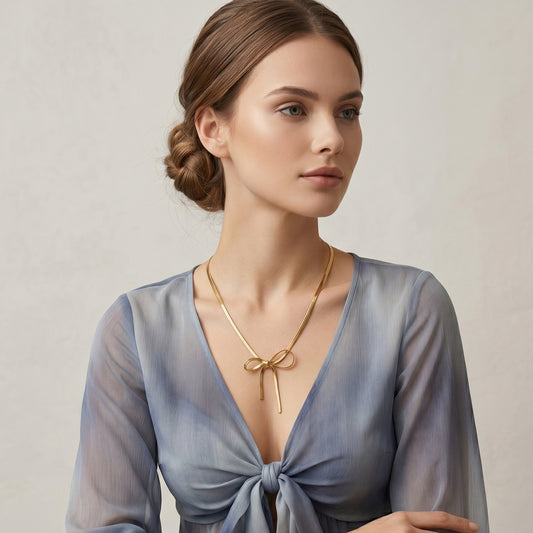 Ribbon Grace Neck Chain
