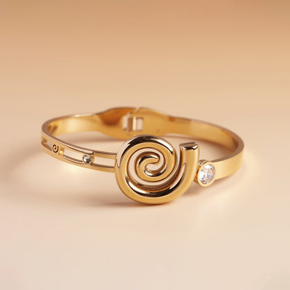 Twist Gold Cuff Bracelet