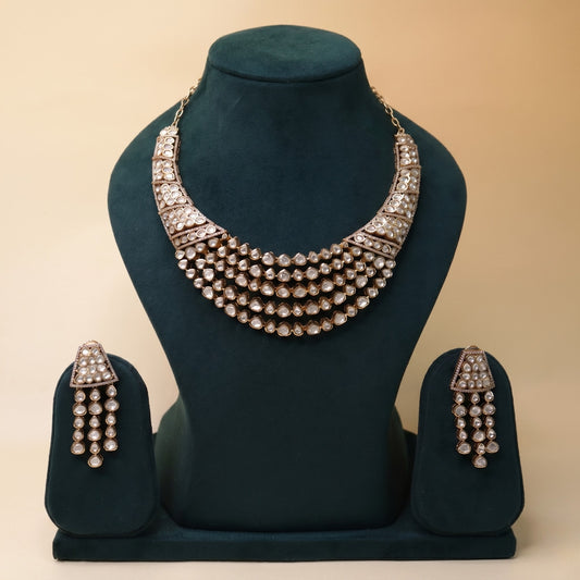 Imperial Falls Polki Statement Set
