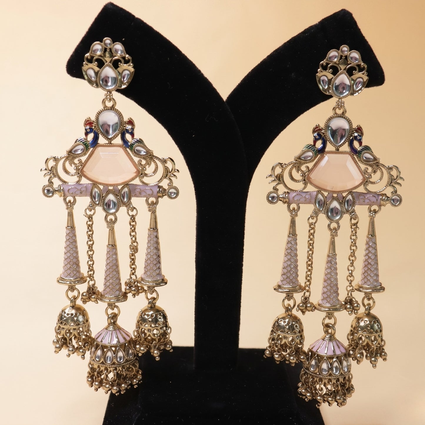 Kashmir Kundan Tassel Earrings
