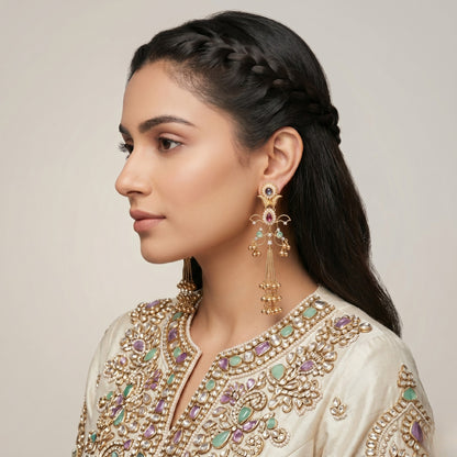Royal Pear Earrings