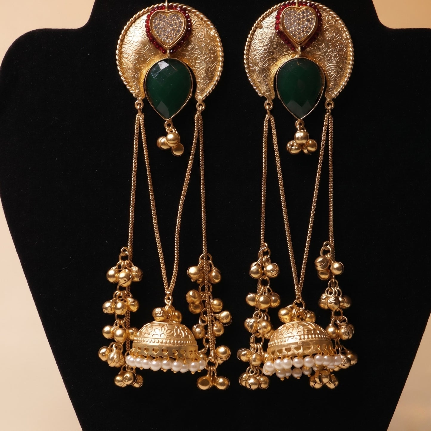 Zareen Pearl Tassel Earrings