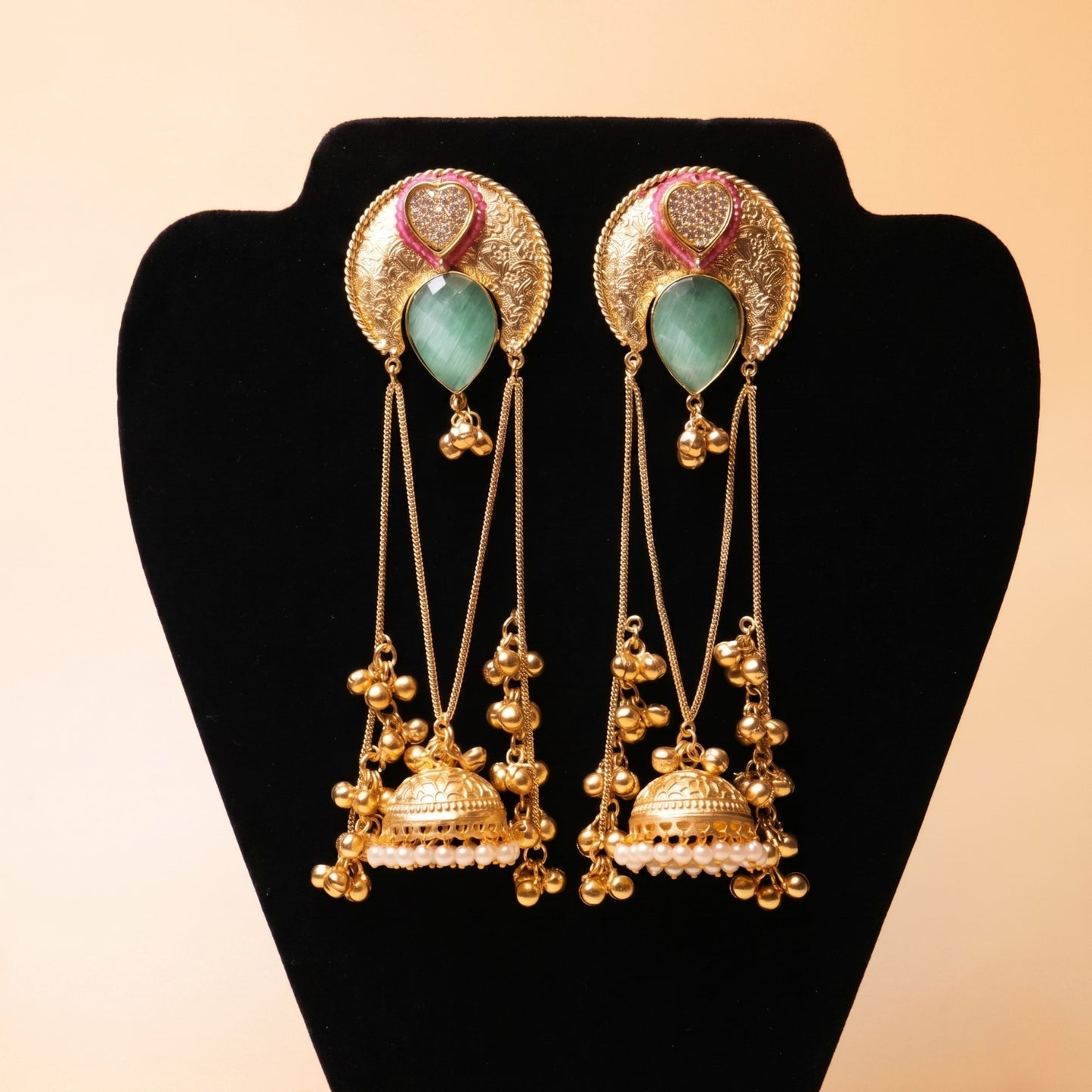 Zareen Pearl Tassel Earrings
