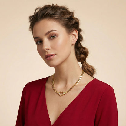 Heartline Cuban Neck Chain