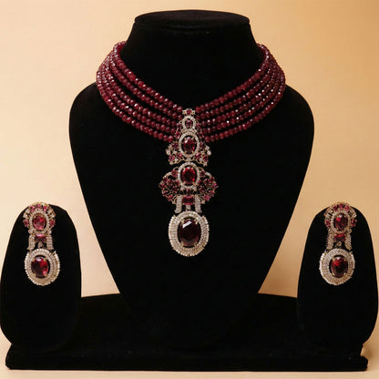 Maharani Ruby Pearl Set