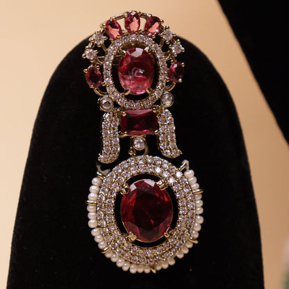 Maharani Ruby Pearl Set