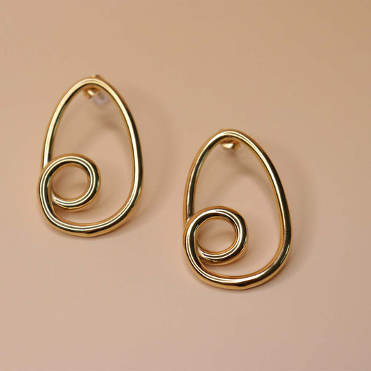 Luna Twist Drop Earrings