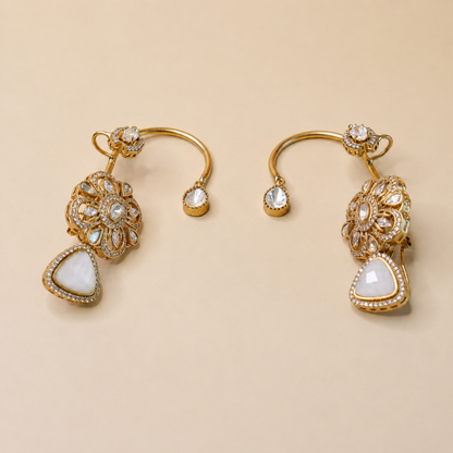 Floral Cascade Gemstone Earrings