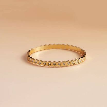 Modernist Gold-Tone Bracelet