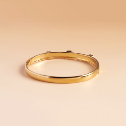 Heart Crystal Gold Bracelet