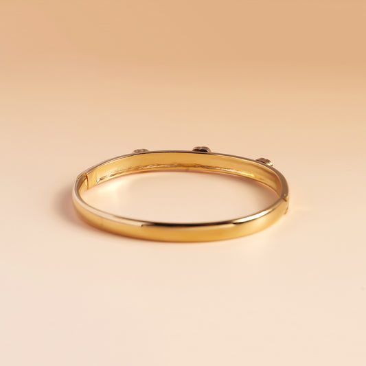 Heart Crystal Gold Bracelet