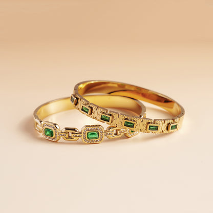 Regalia Green Bracelet Stack