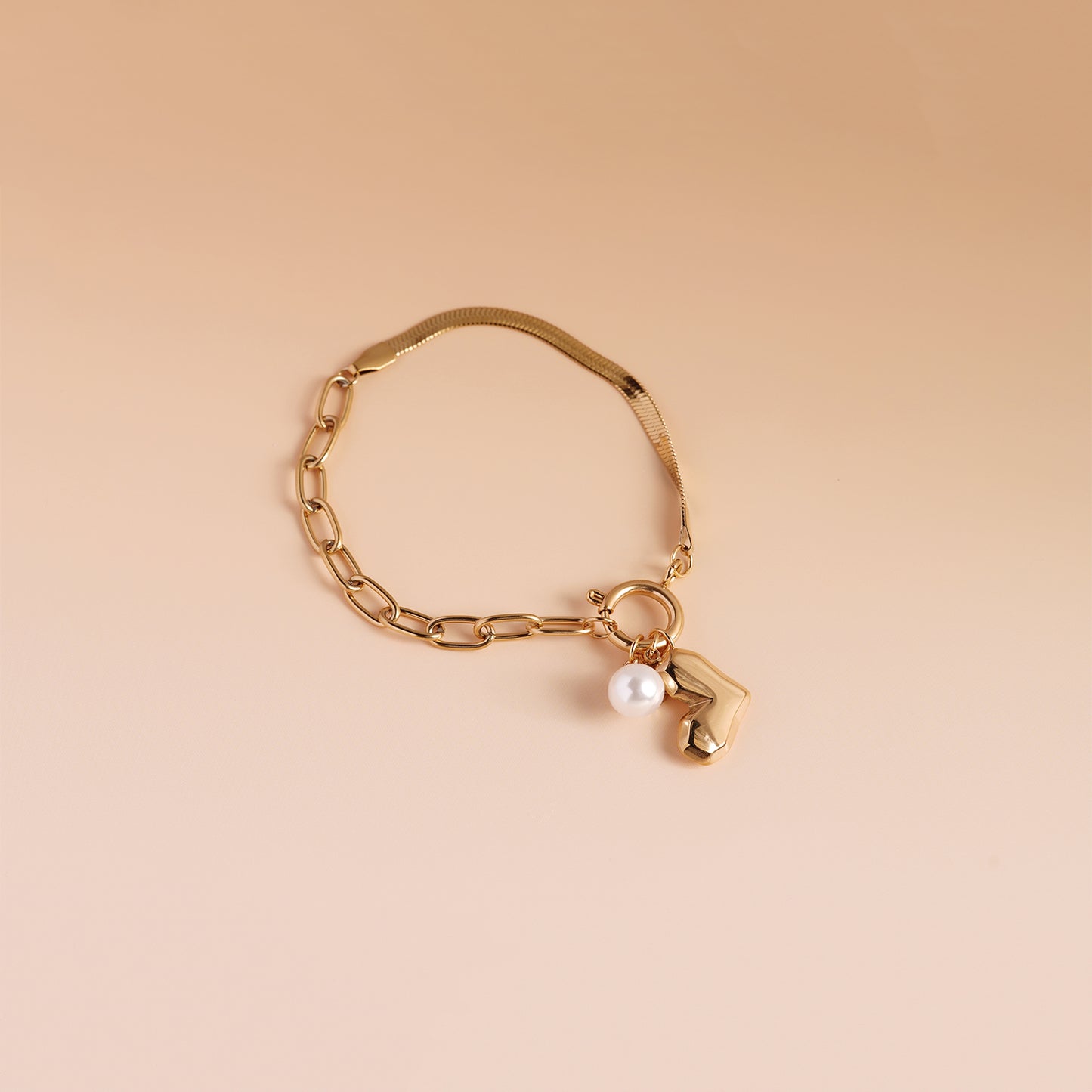 Sweetheart Fusion Pearl Bracelet