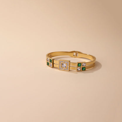 Crowned Emerald Bracelet