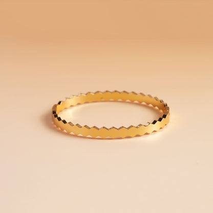 Modernist Gold-Tone Bracelet