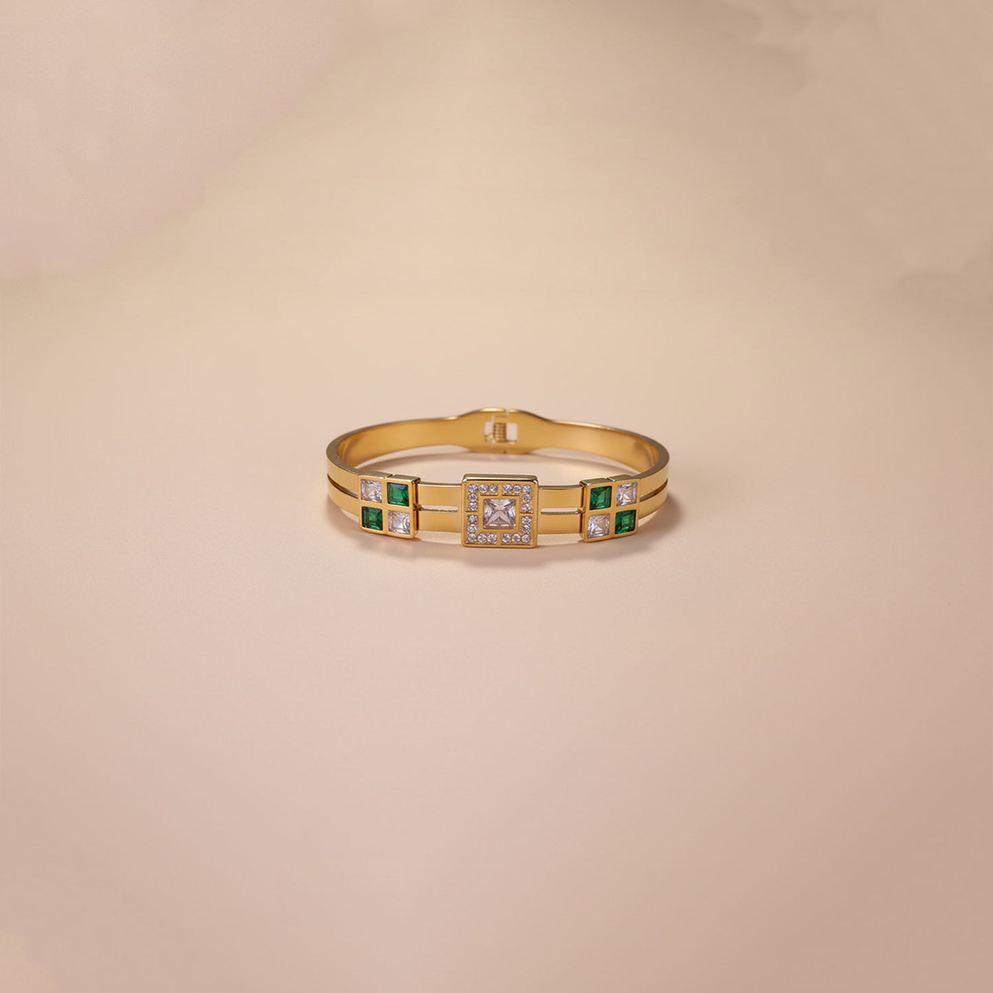 Crowned Emerald Bracelet