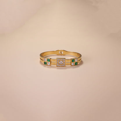 Crowned Emerald Bracelet