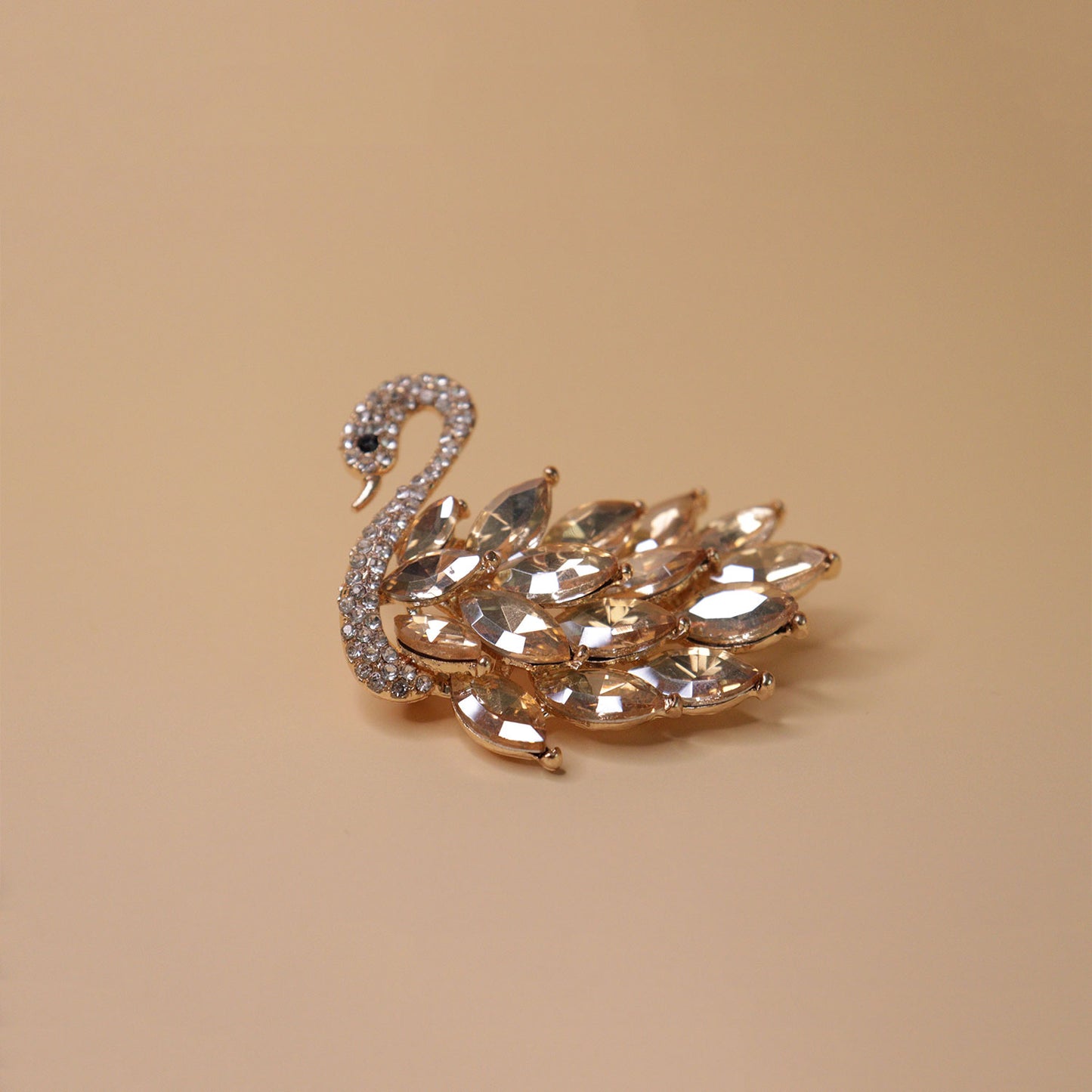 Azure Grace Swan Brooch