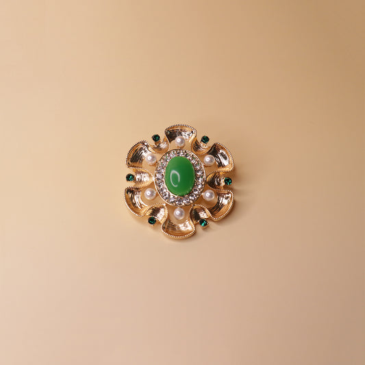 Emerald Royale Brooch