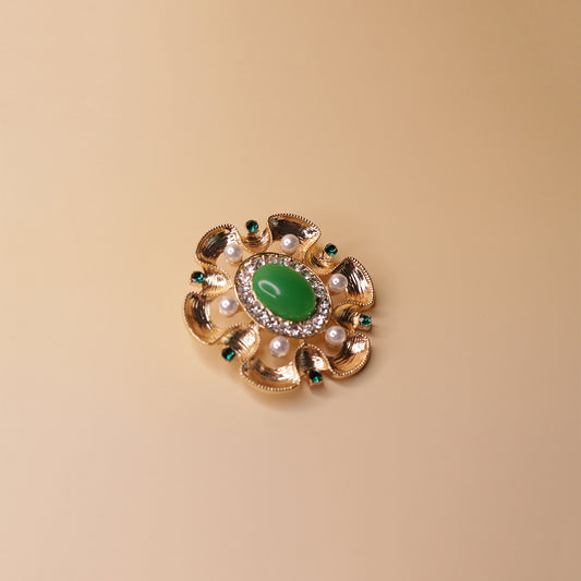 Emerald Royale Brooch