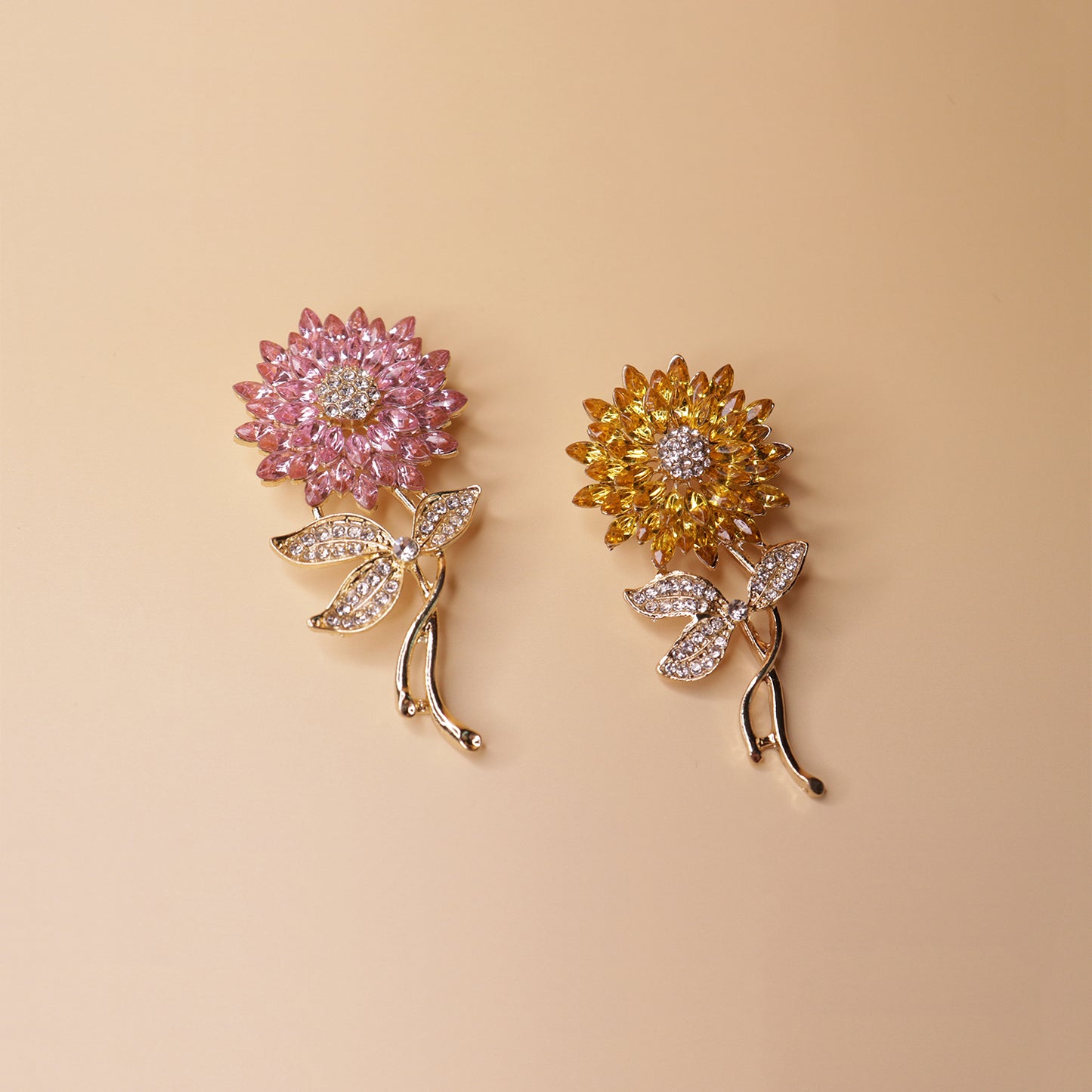 The Radiant Crystal Stem Brooch
