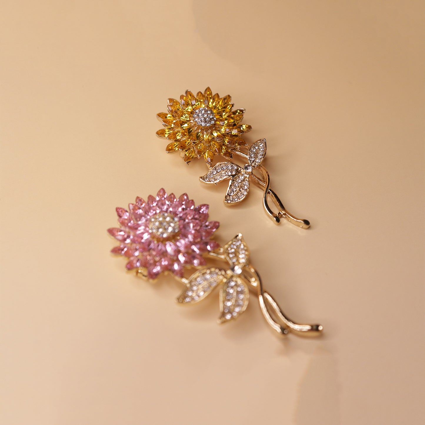 The Radiant Crystal Stem Brooch