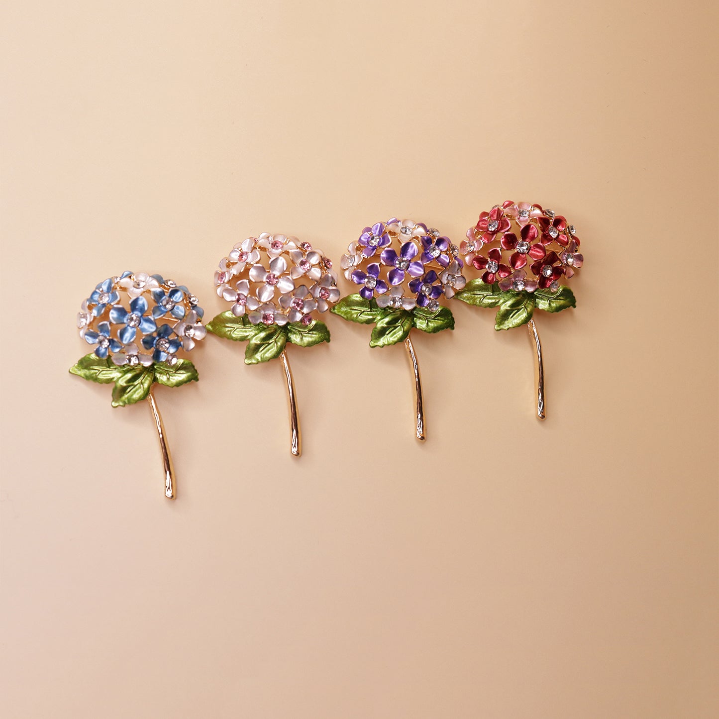 Imperial Floral Crystal Brooch