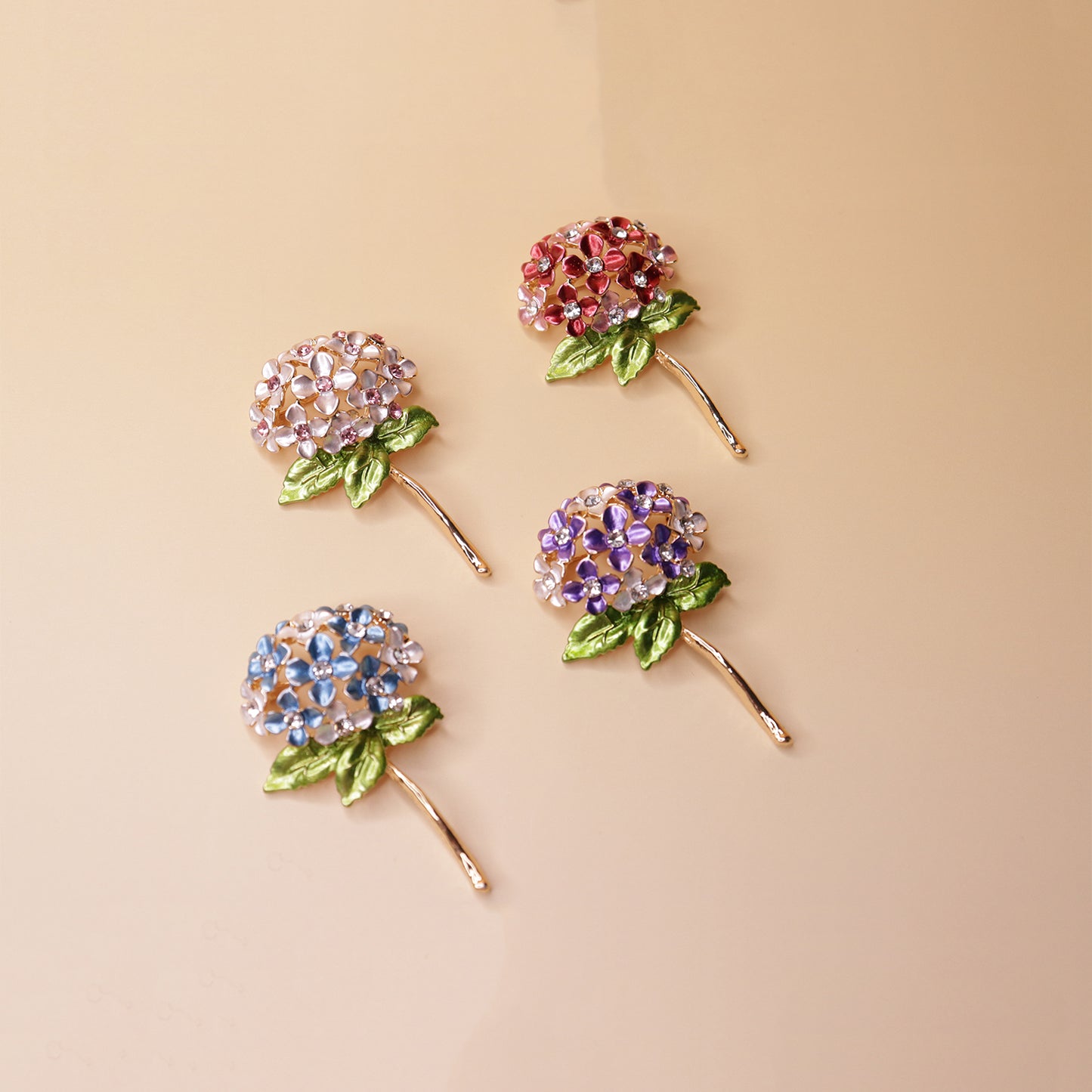 Imperial Floral Crystal Brooch