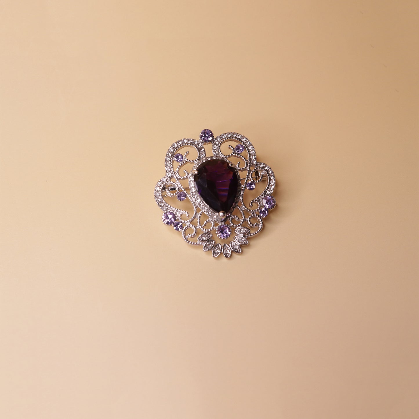 Majestic Crystal Brooch