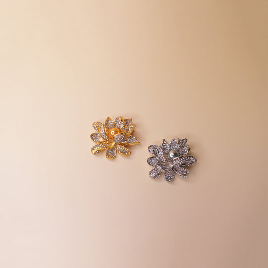 Sparkling Lotus Brooch