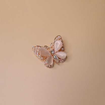 Blush Pearl Butterfly Brooch