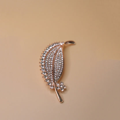 Elegant Quill Spark Brooch